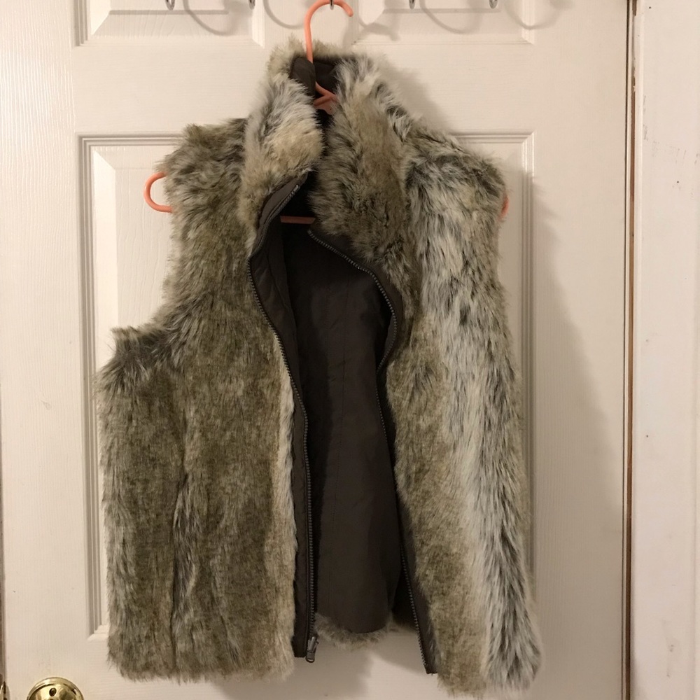 Faux fur vest